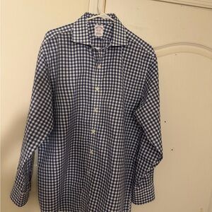 Brooks Brothers Blue and White Gingham Shirt